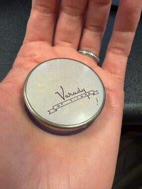 Vintage 1930’s Varady of Vienna Round Rouge Compact - original makeup inside